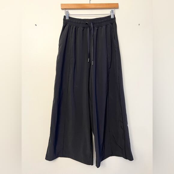 Lululemon Get Going pants wide legs crop black high waist align 24 inch - Picture 2 of 8